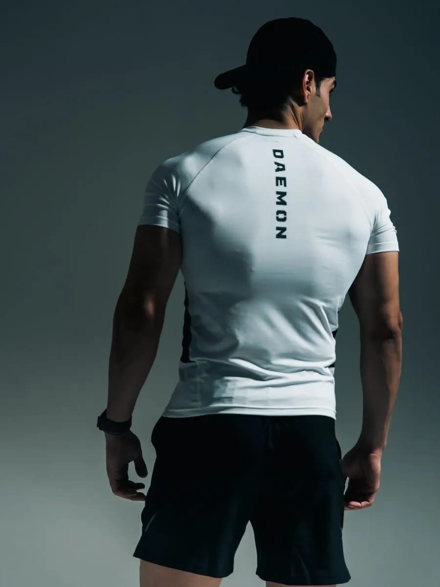 Panel White T-Shirt