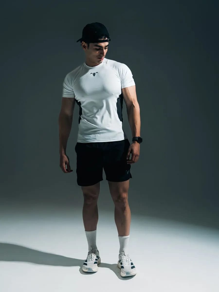 Panel White T-Shirt