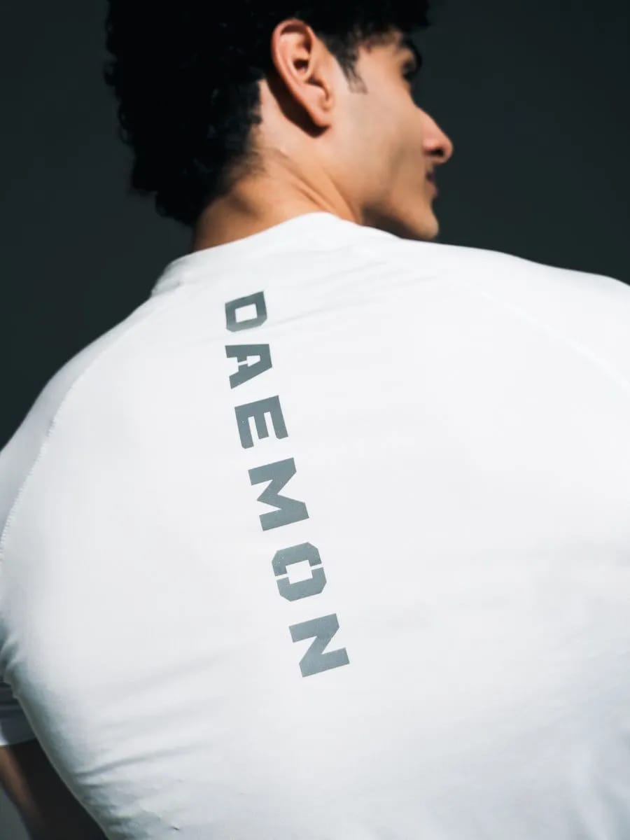 Panel White T-Shirt