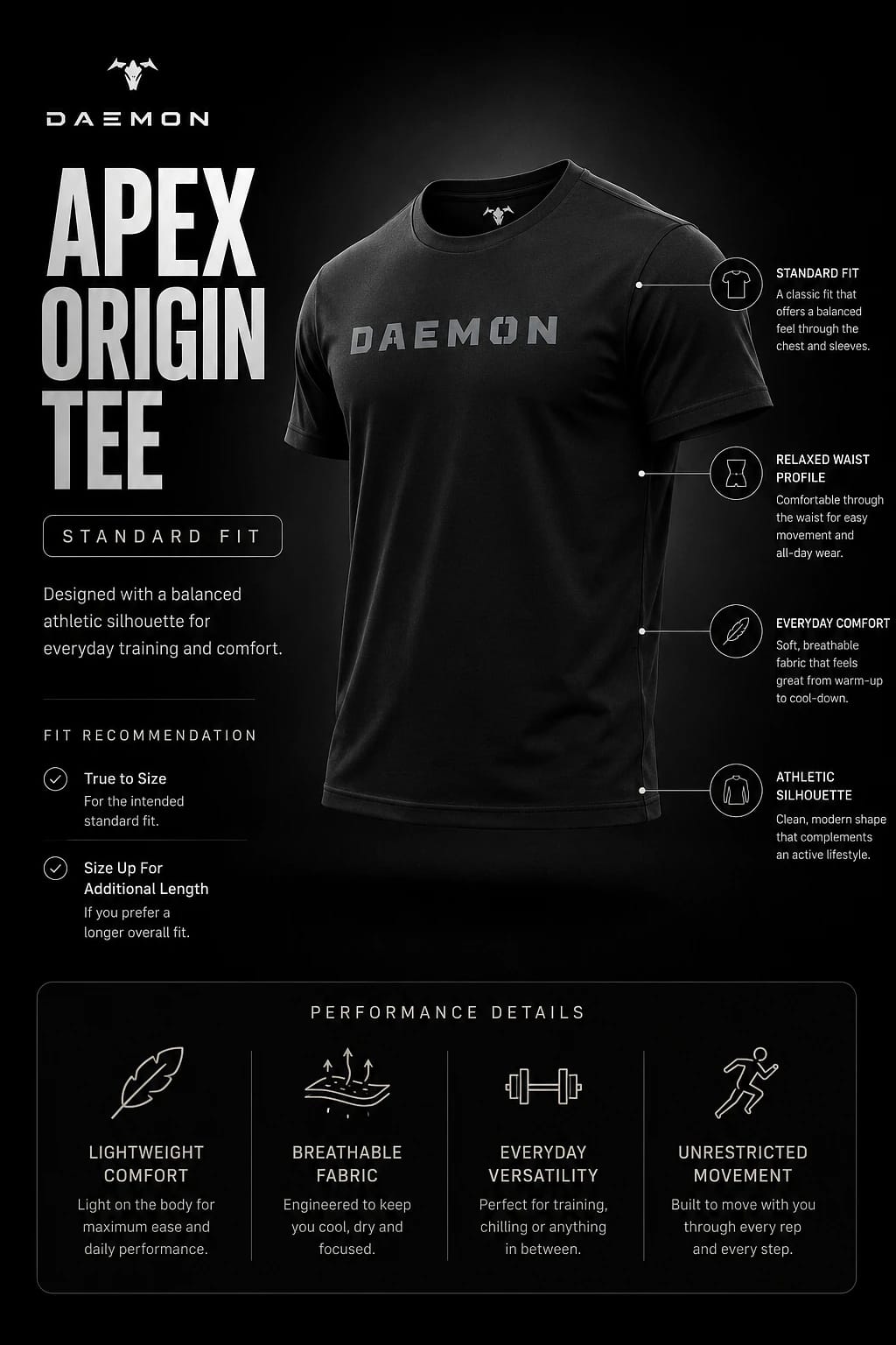 APEX Origin Tee - Grey