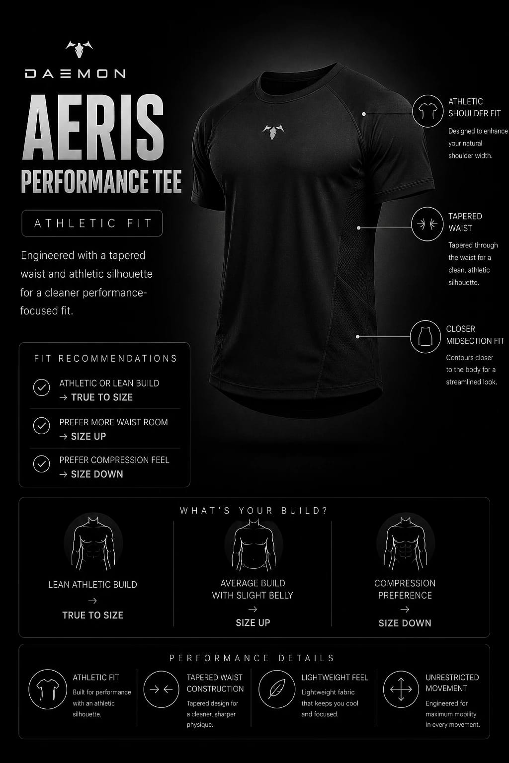 AERIS Performance Tee - Black